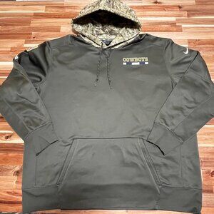 Nike On Field Dallas Cowboys Camo Salute To Service Hoodie Mens 3XL Military NFL
